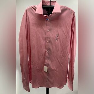 Tommy Hilfiger Mens Long Sleeve Button Down Shirt Size 16 1/2 36/37 Large